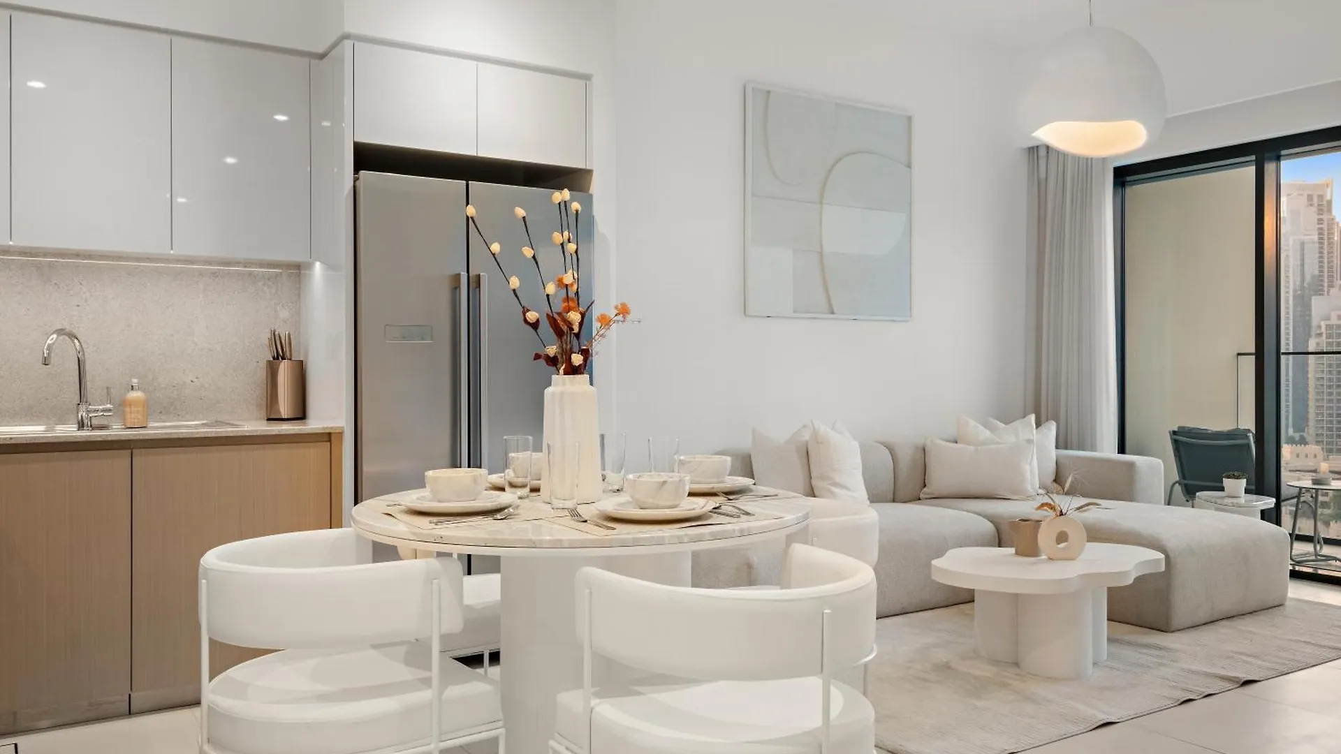 Apartamento Luxe 2Br With Stunning Burj Khalifa Views Dubái
